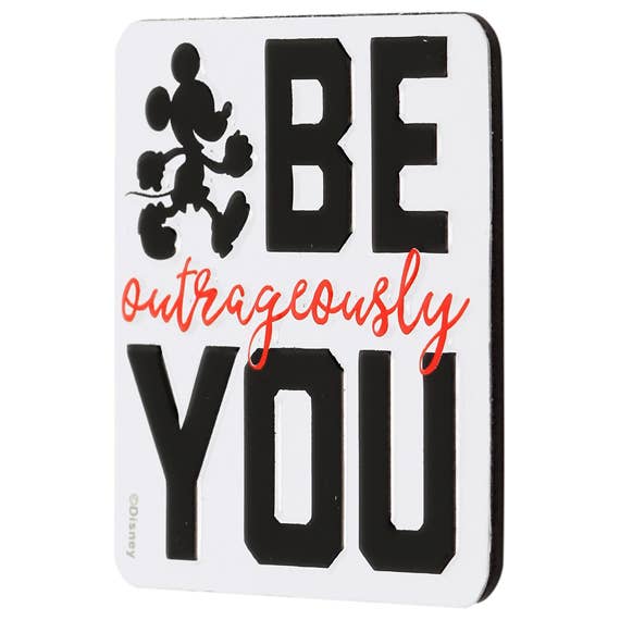 Be Outrageously You Embossed Metal Magnet