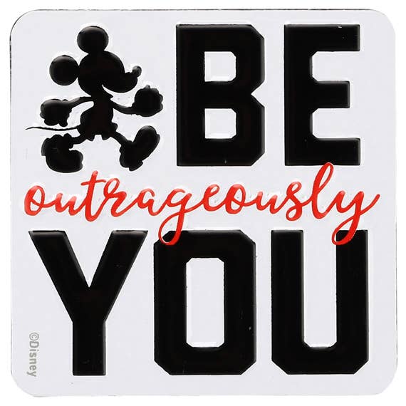 Be Outrageously You Embossed Metal Magnet