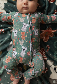 Thumbnail for Zipper Romper Christmas Magic Pajamas