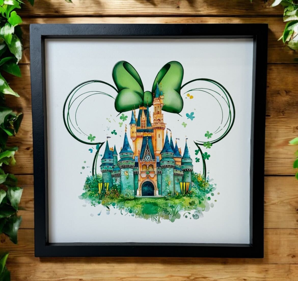 Green Castle Framed Sign