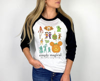 Thumbnail for Black Raglan- Simply Magical It's Not So Scary
