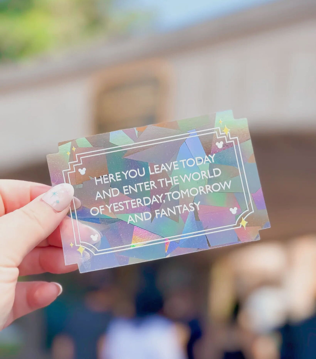 House of the Mouse Suncatcher Sticker