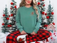 Thumbnail for Long Sleeve Light Green Simply Magical Christmas Tee