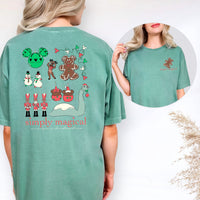 Thumbnail for Light Green Simply Magical Christmas Tee