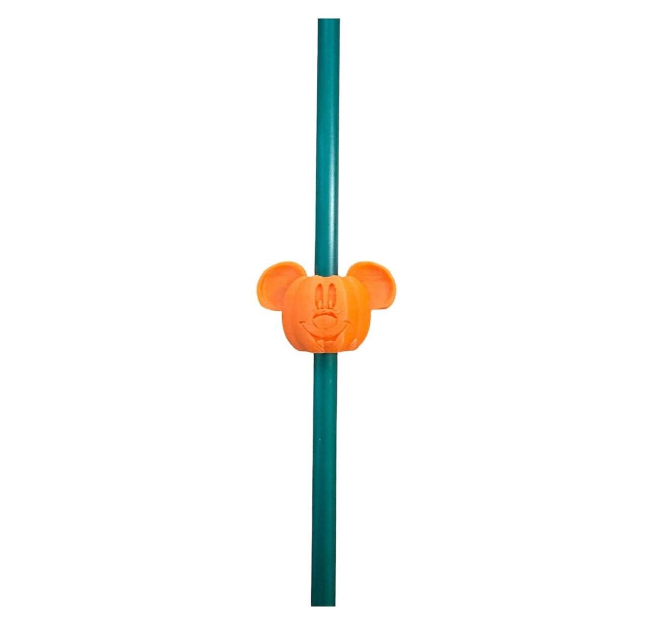 Straw Topper Pumpkin Mouse