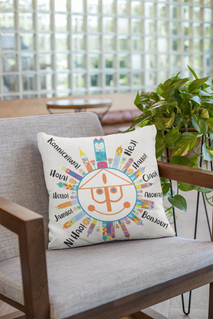 Pillow Cover- Small World