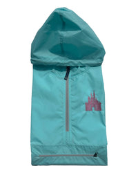 Thumbnail for Aqua Quarter Zip Charles River Rain Jacket- Metallic Pink Castle