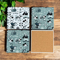Thumbnail for Set of 4 Coasters Steamboat (Pre-Order)