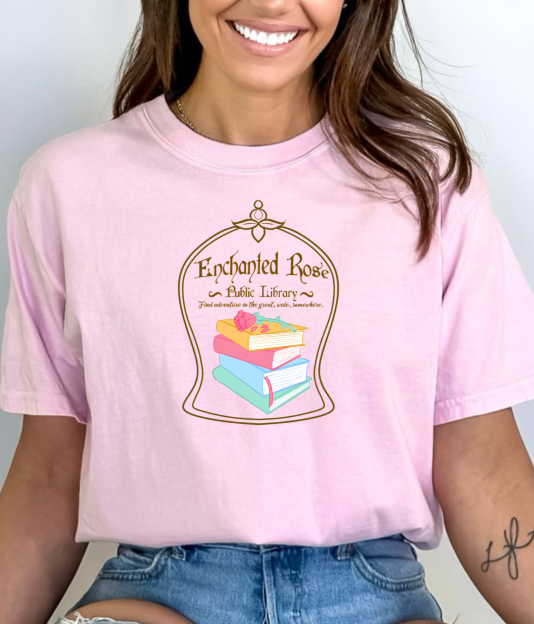 Blossom- Enchanted Rose Public Library Tee