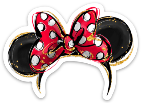 Sticker - Two Pack (Bow and Ears)