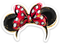 Thumbnail for Sticker - Two Pack (Bow and Ears)