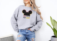 Thumbnail for Embroidered Sports Grey Never Too Old Crewneck  (Pre-Order)