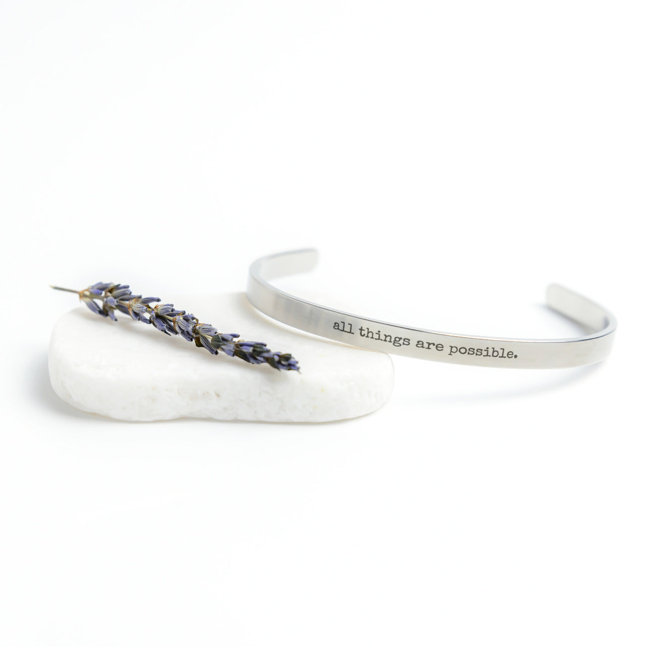 cuff bracelet - all things are possible