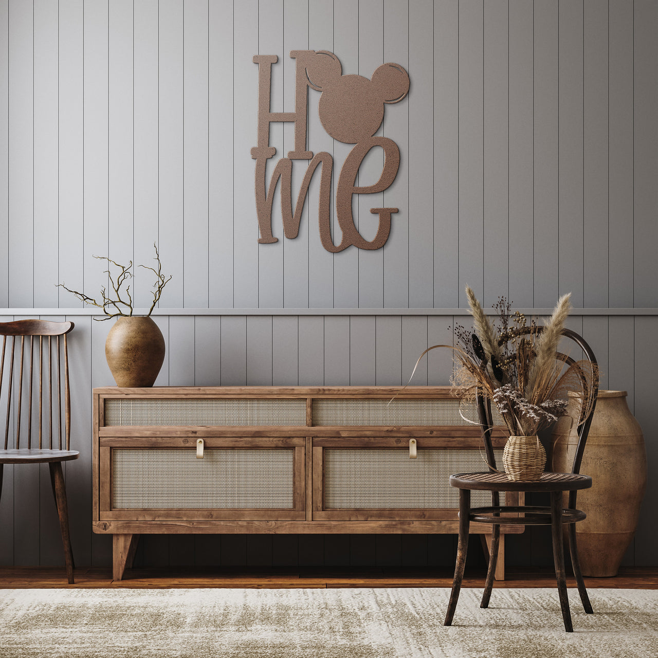 HOME with Ears Metal Sign (pre-order)