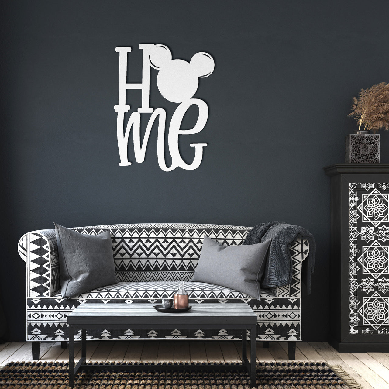 HOME with Ears Metal Sign (pre-order)