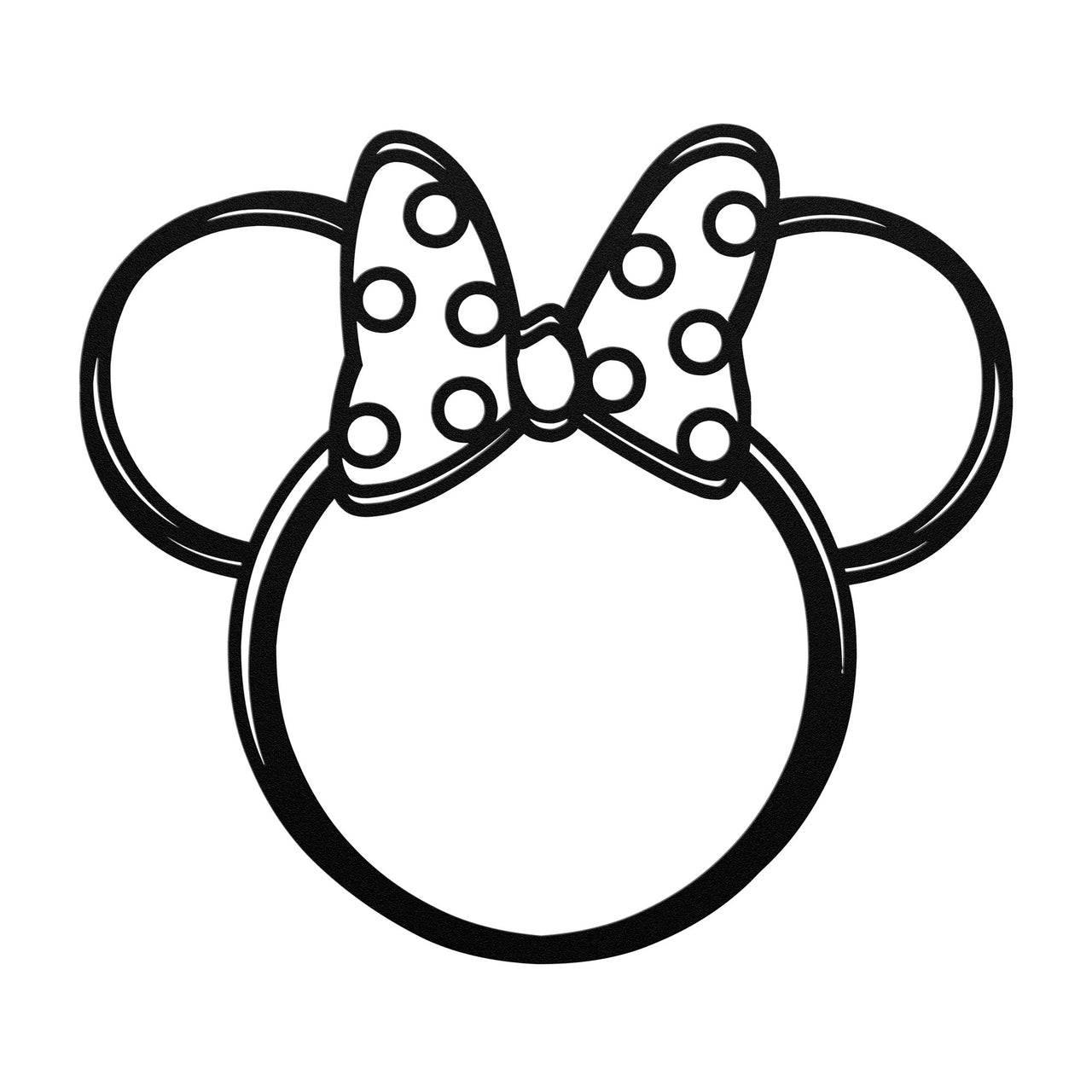 Minnie Bow Metal Wall Art