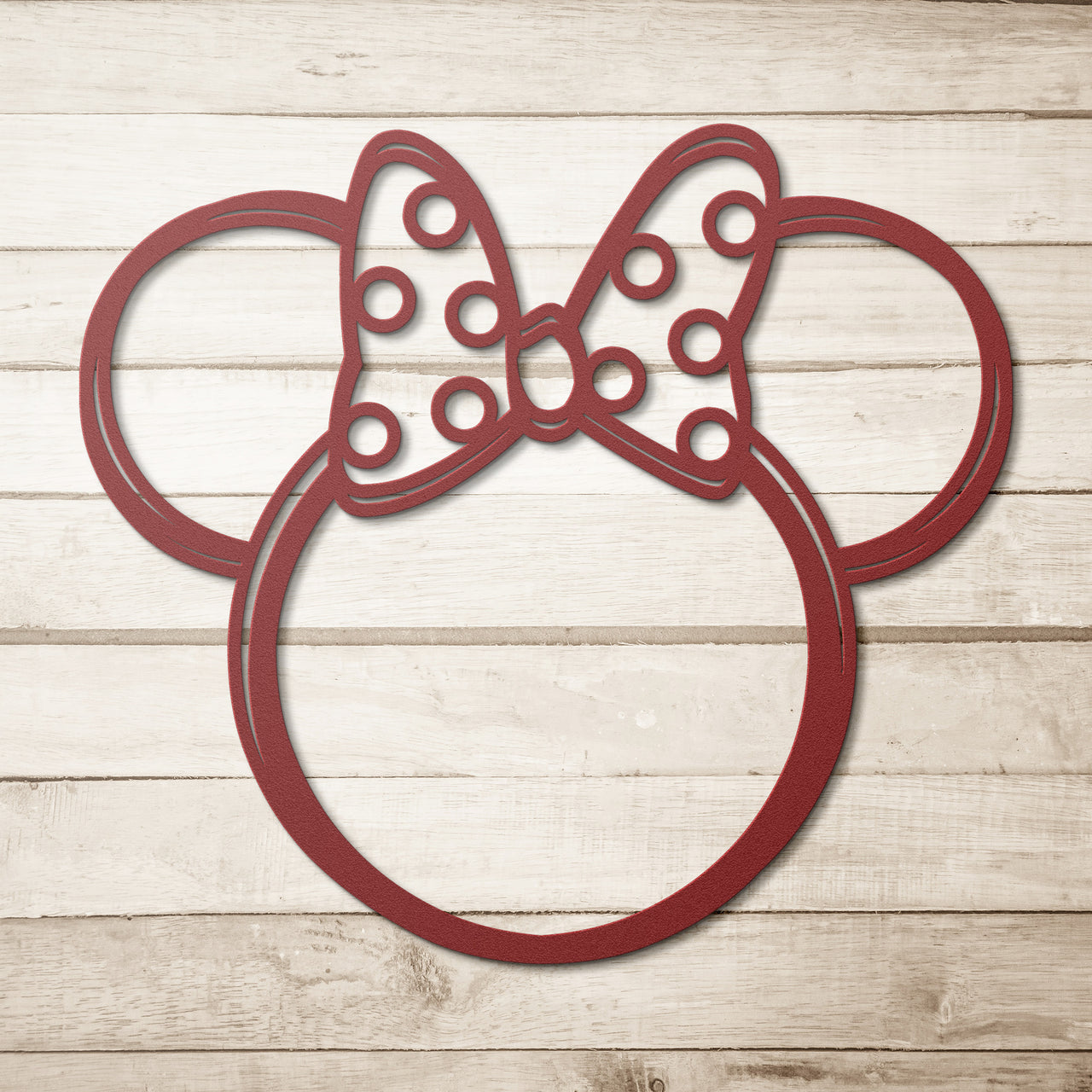Minnie Bow Metal Wall Art