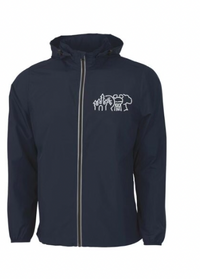 Thumbnail for Navy Full Zip Four Parks Rain Jacket