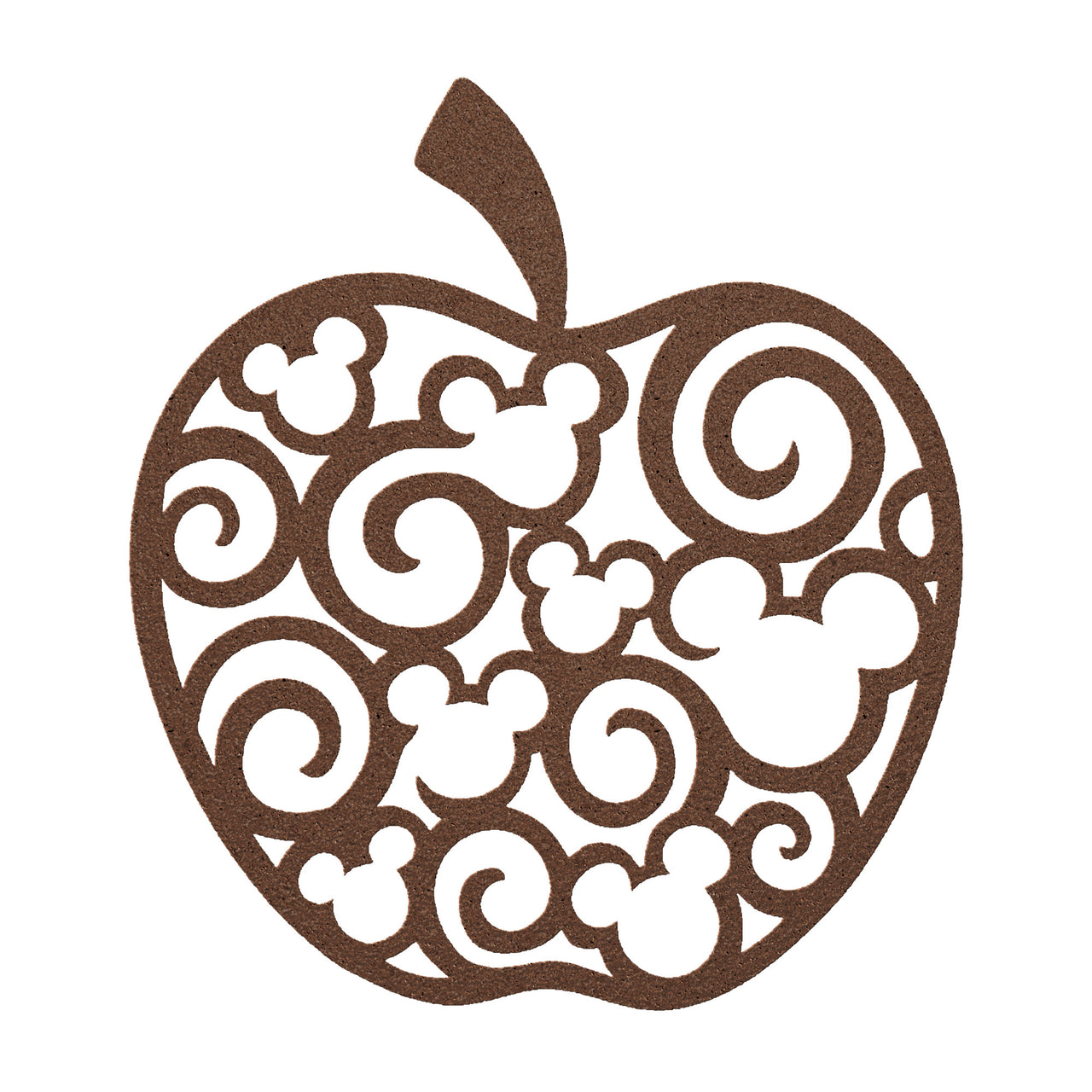 Teacher Mickey Apple Metal Sign