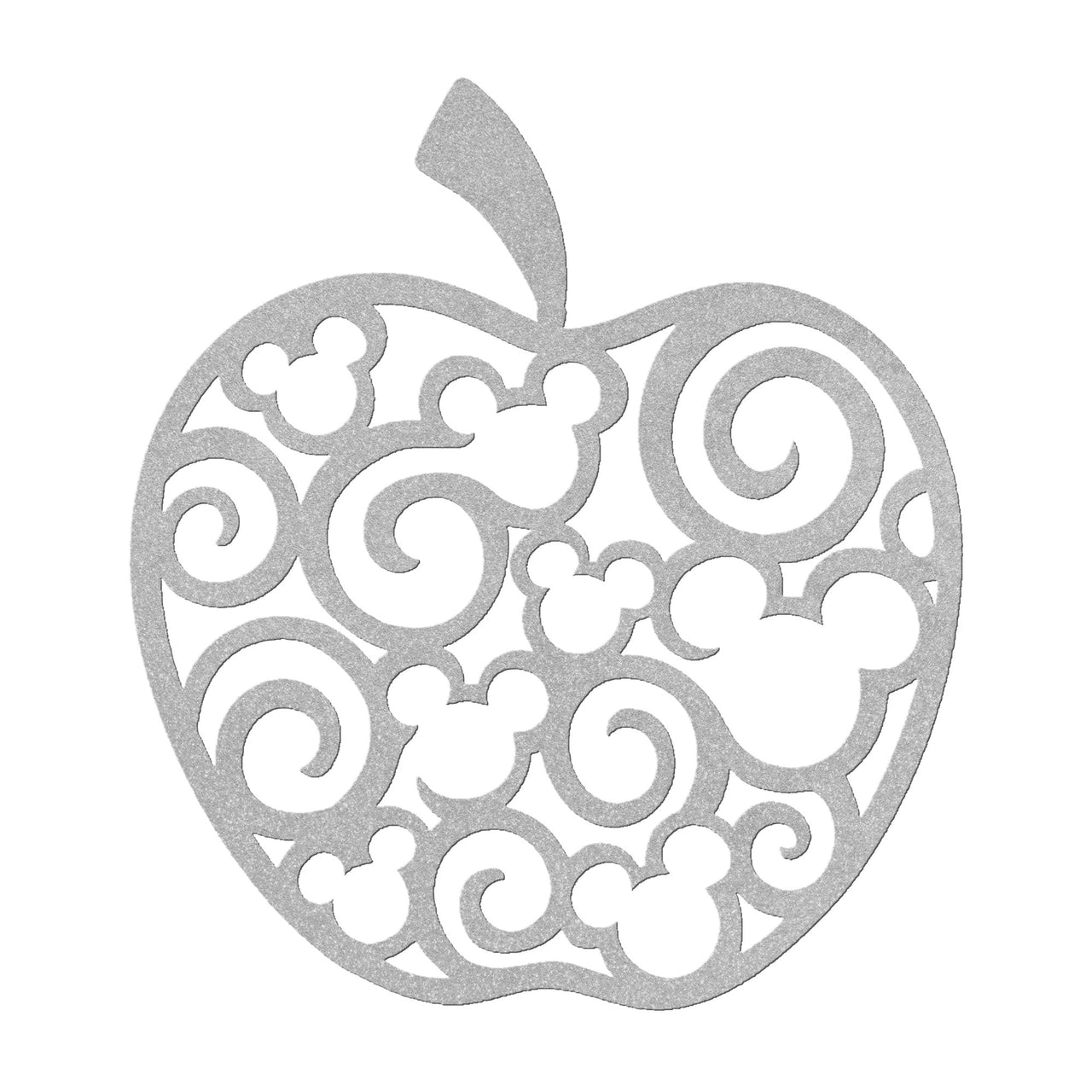 Teacher Mickey Apple Metal Sign