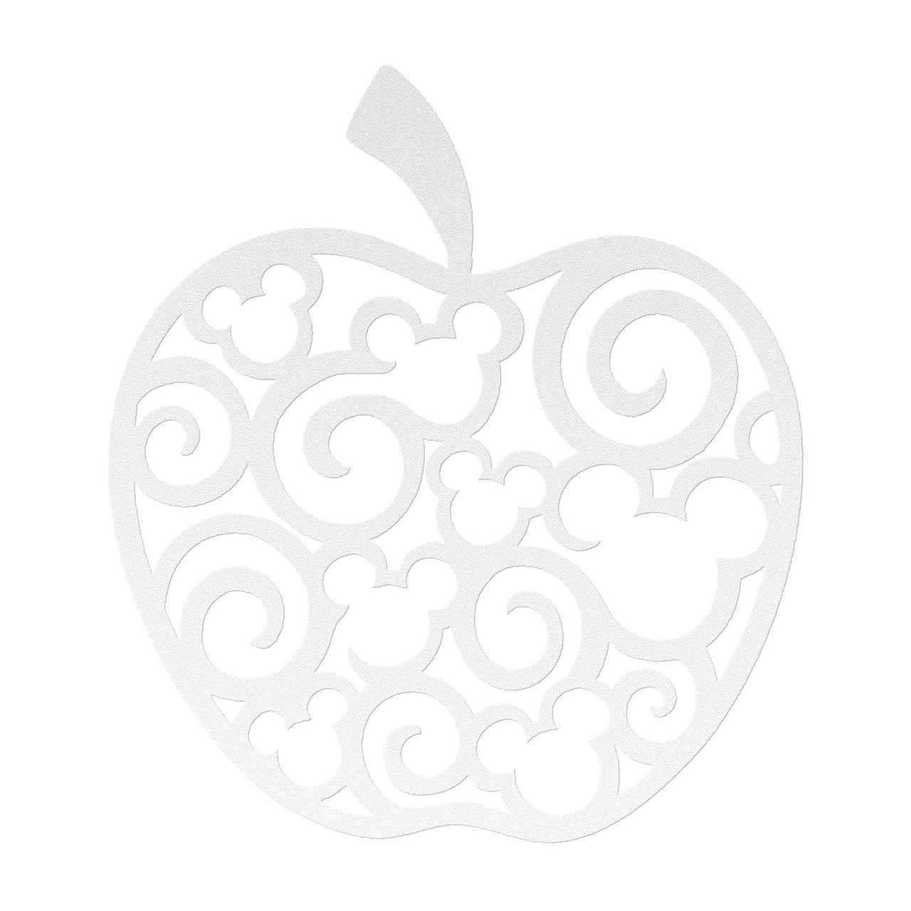 Teacher Mickey Apple Metal Sign