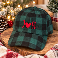 Thumbnail for Joy Regular Embroidered Green Plaid Hat (Pre-Order)