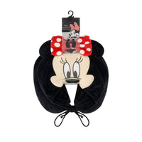 Thumbnail for Minnie Mouse Travel Neck Pillow Hoodie, Black