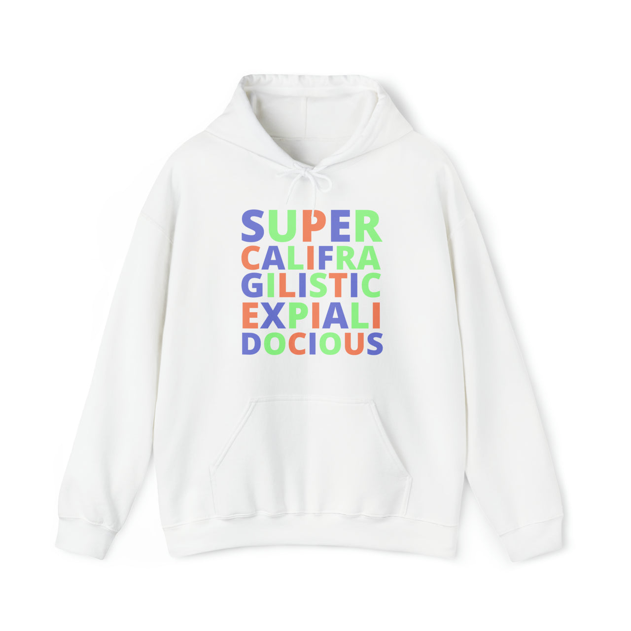 Hoodie - Supercali Unisex Hooded Sweatshirt