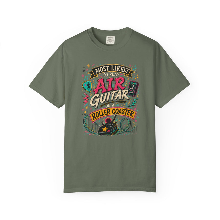 Play Air Guitar On Rollercoaster Tee