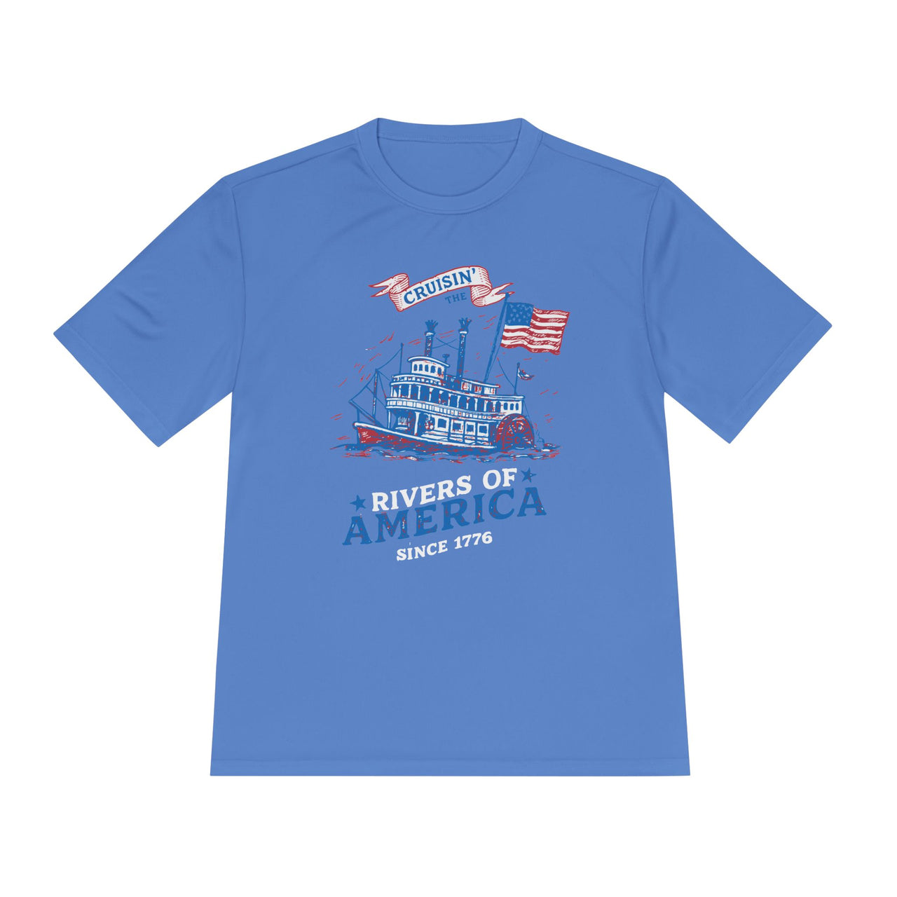 Moisture Wicking Carolina Blue Rivers of America Tee