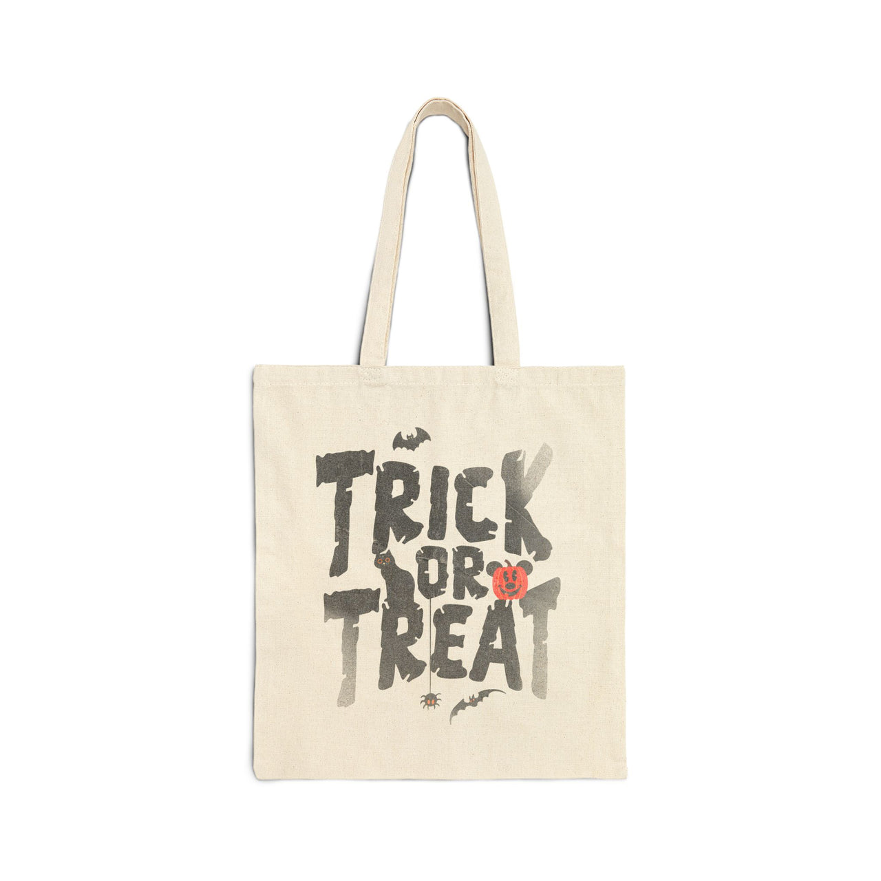 Trick or Treat Cotton Canvas Tote Bag