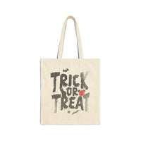 Thumbnail for Trick or Treat Cotton Canvas Tote Bag