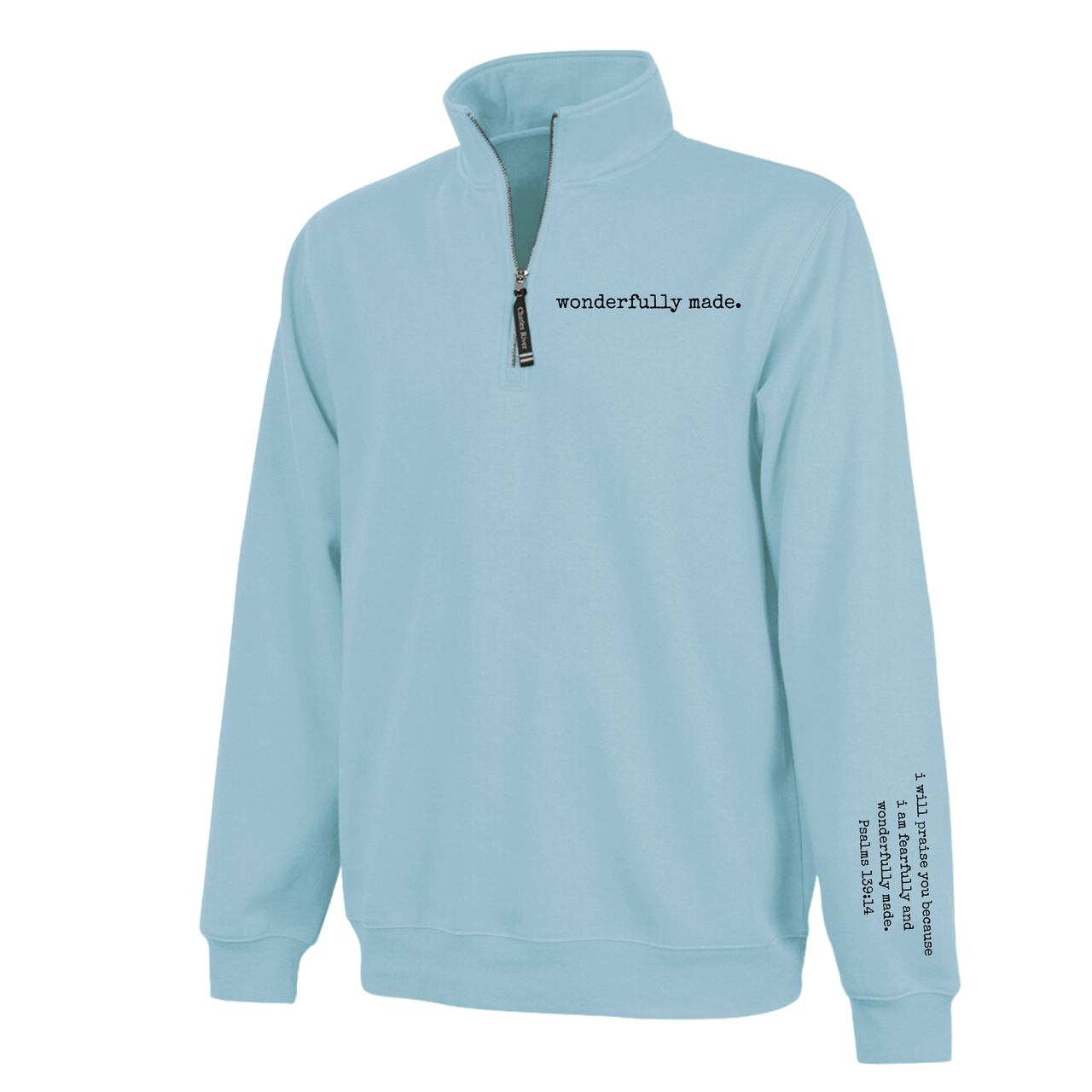 Embroidered Quarter Zip - Wonderfully Made