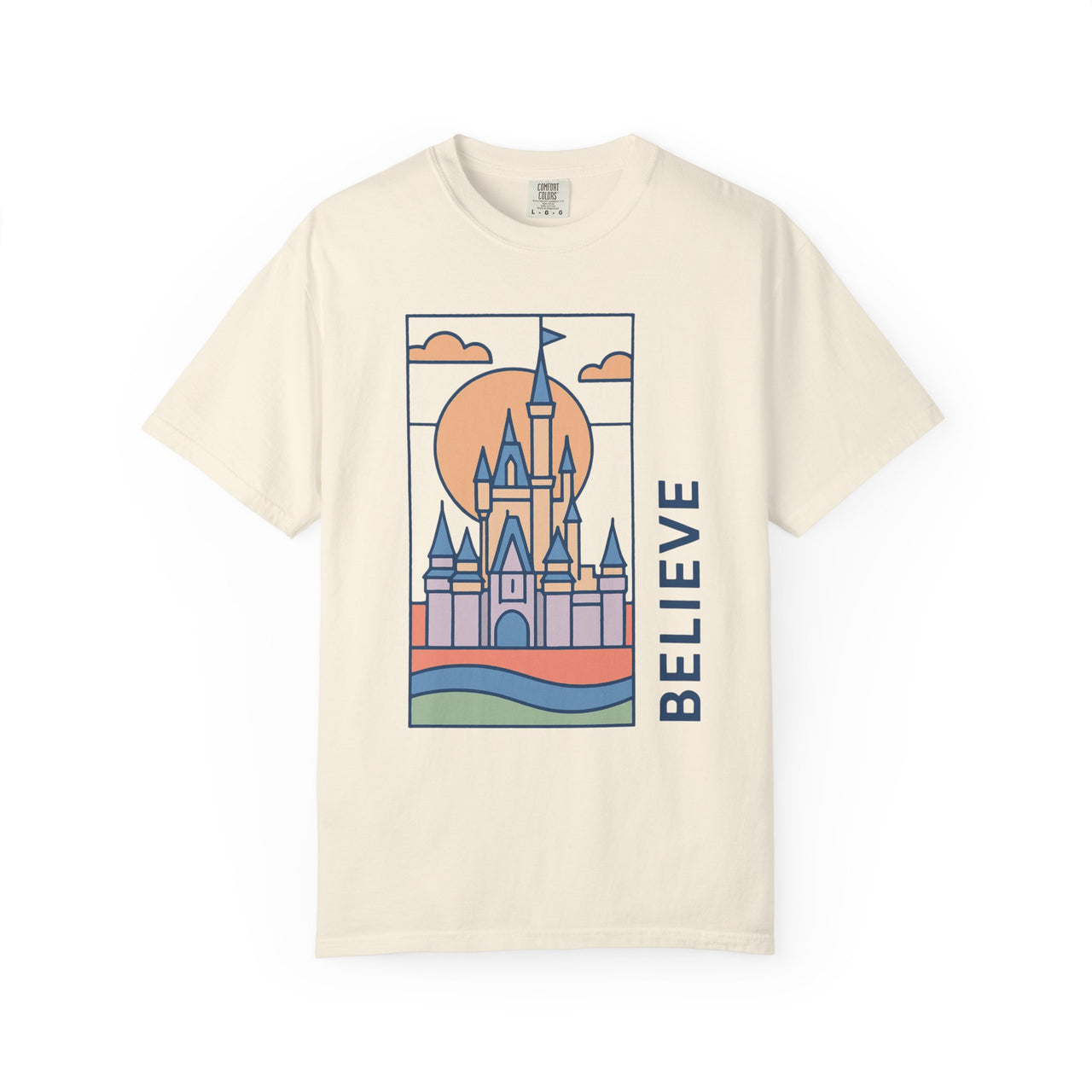 Believe Stained Glass Castle Tee