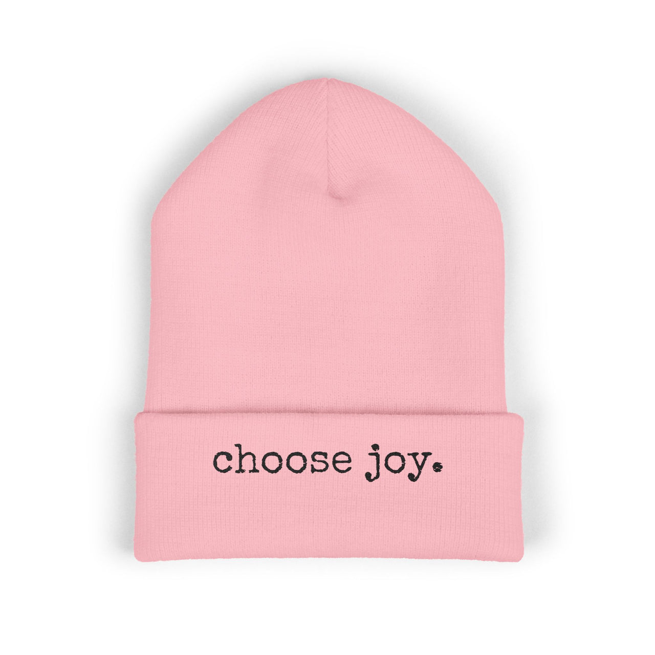 Choose Joy Embroidered Cuffed Beanie