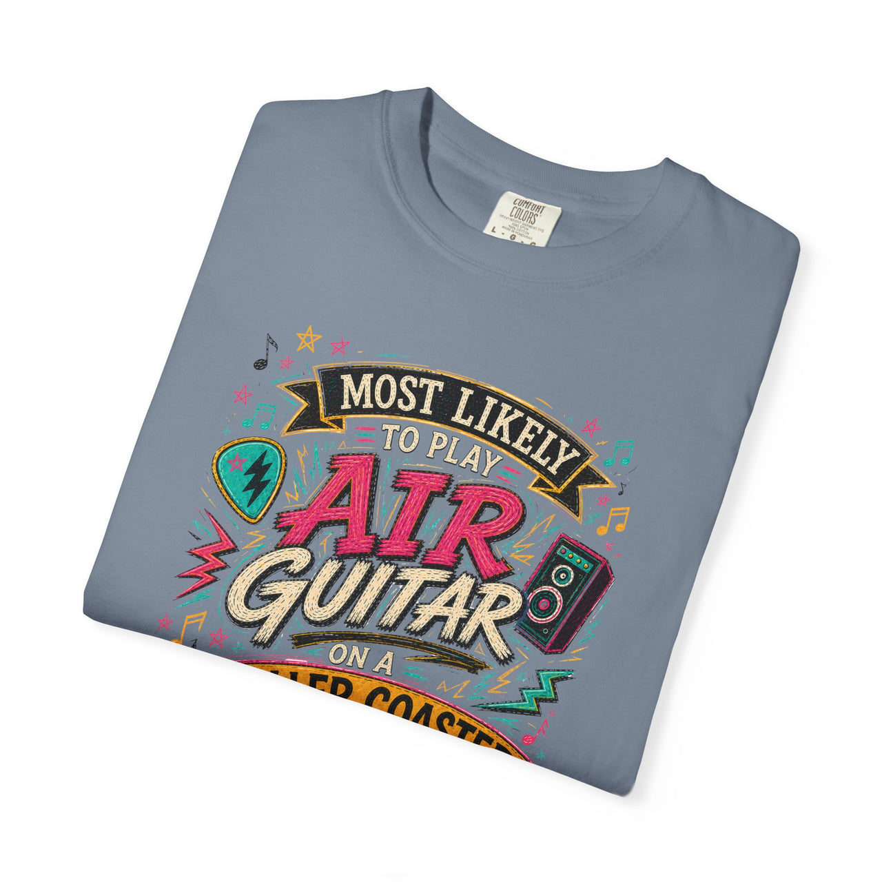 Play Air Guitar On Rollercoaster Tee