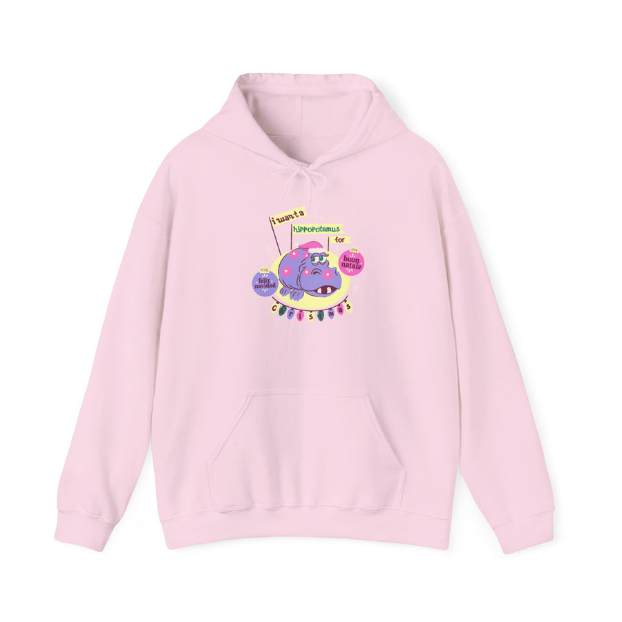 Hoodie - Hippo Chriistmas