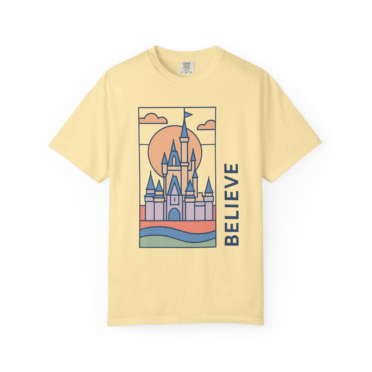 Believe Stained Glass Castle Tee