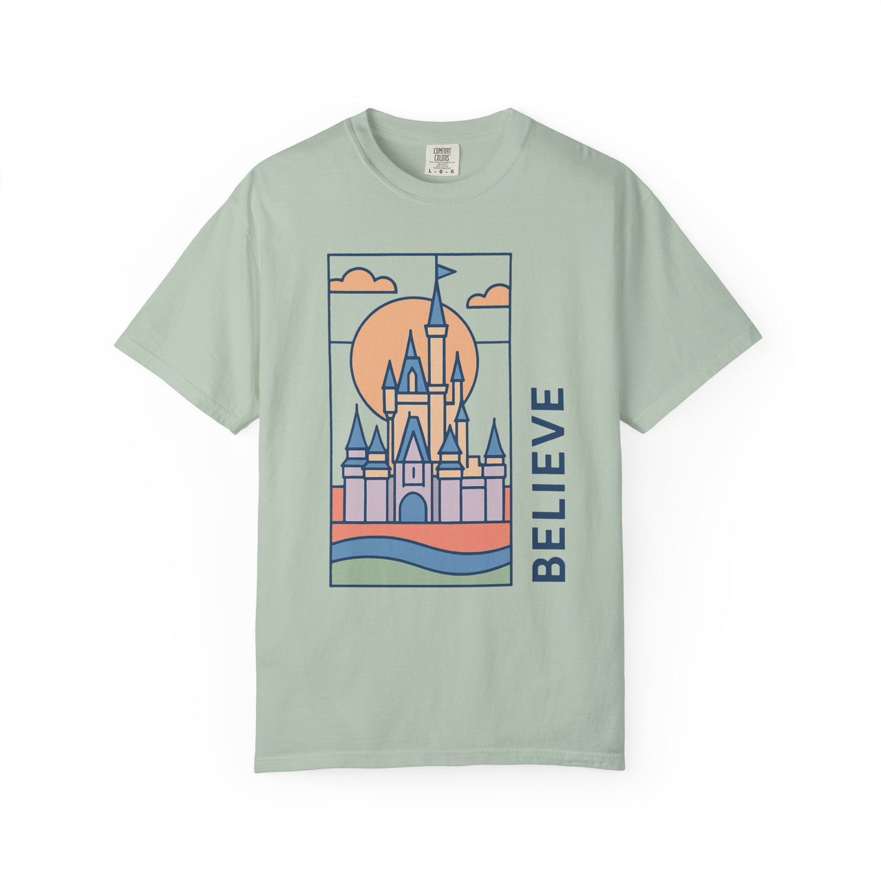 Believe Stained Glass Castle Tee