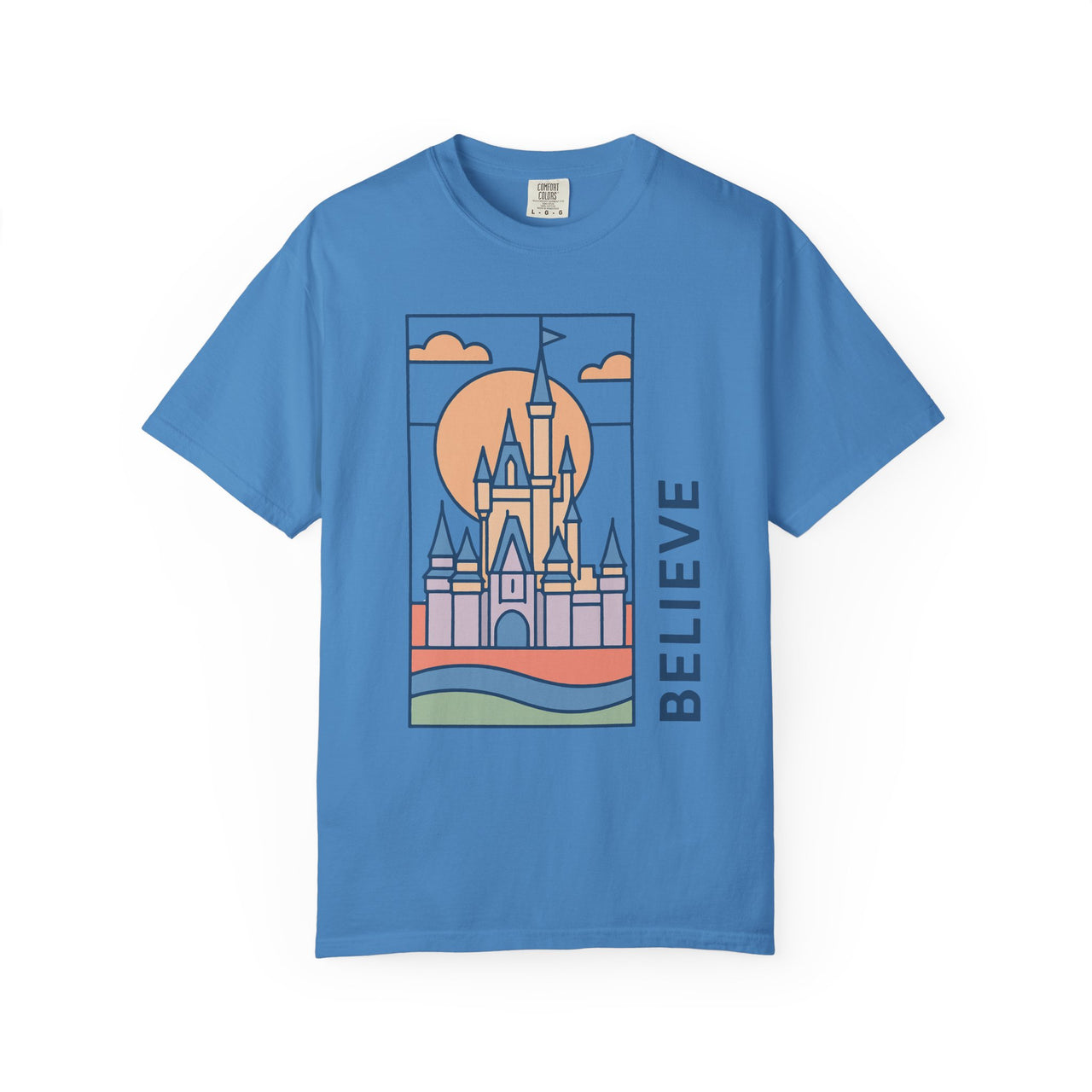 Believe Stained Glass Castle Tee