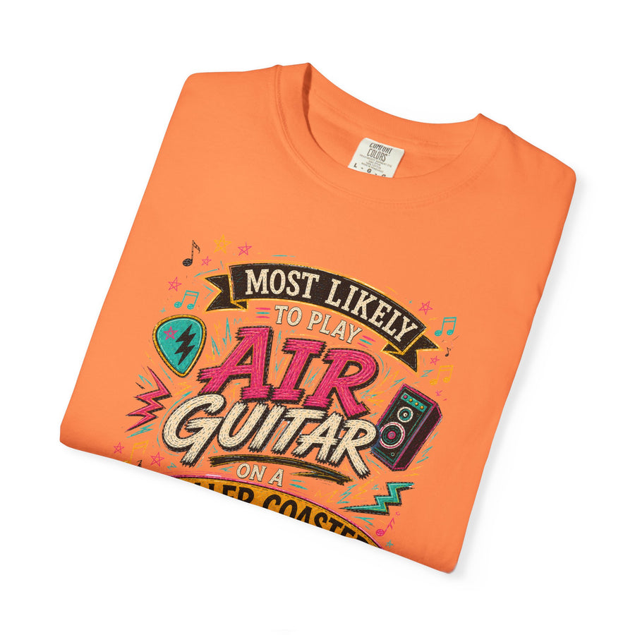 Play Air Guitar On Rollercoaster Tee