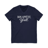 Thumbnail for V-Neck Bon Appétit Y'all  Tee