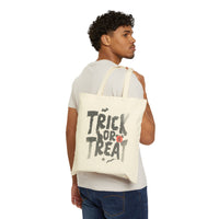 Thumbnail for Trick or Treat Cotton Canvas Tote Bag