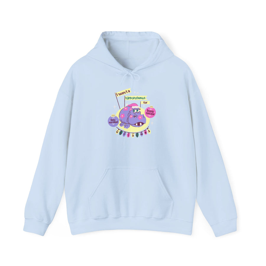 Hoodie - Hippo Chriistmas