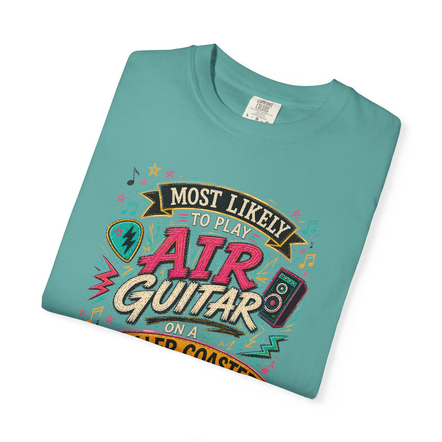 Play Air Guitar On Rollercoaster Tee