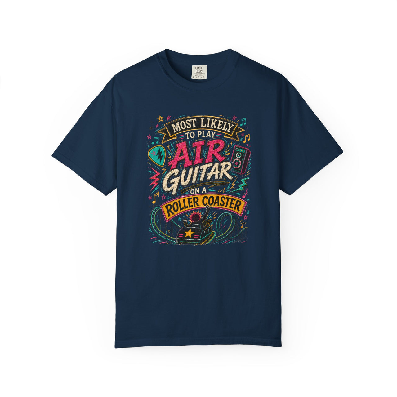 Play Air Guitar On Rollercoaster Tee