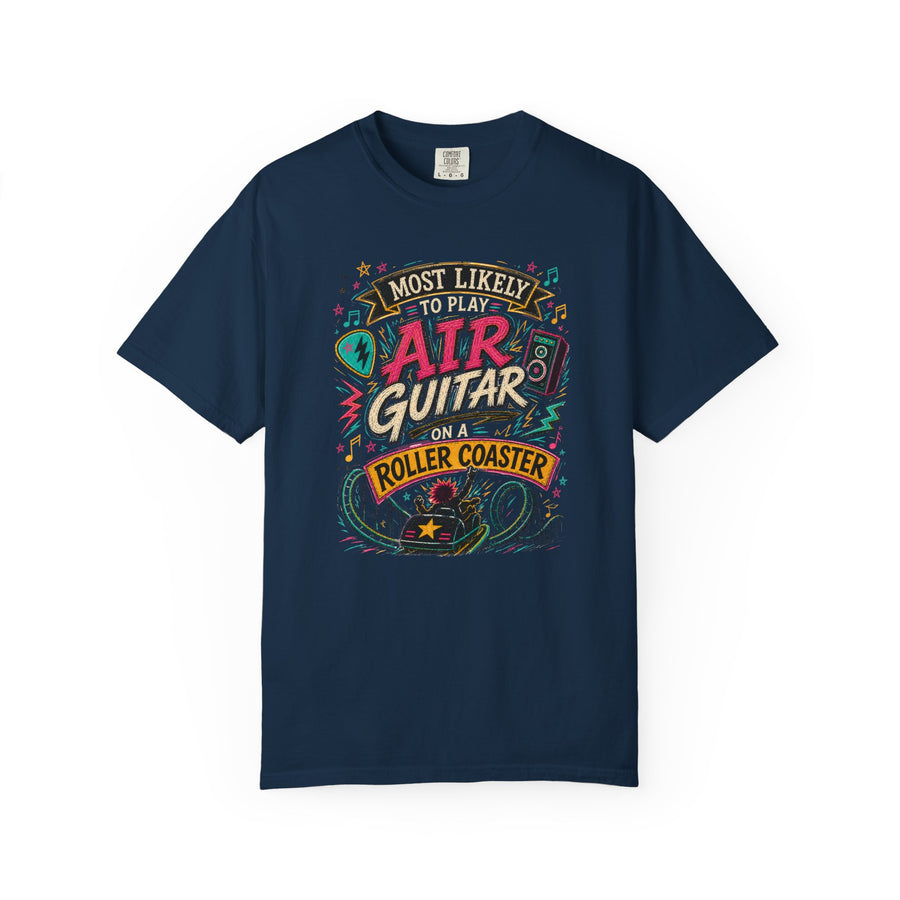 Play Air Guitar On Rollercoaster Tee