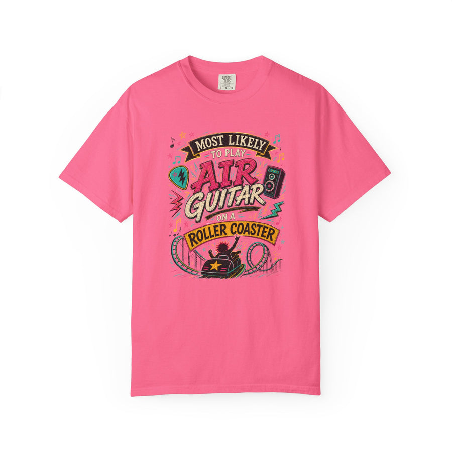 Play Air Guitar On Rollercoaster Tee