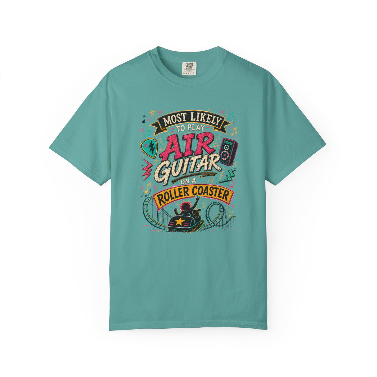 Play Air Guitar On Rollercoaster Tee