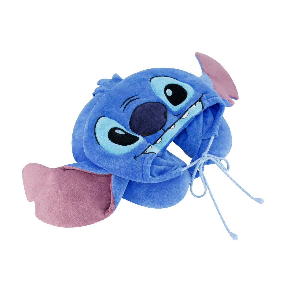 Stitch Travel Neck Pillow Hoodie, Blue